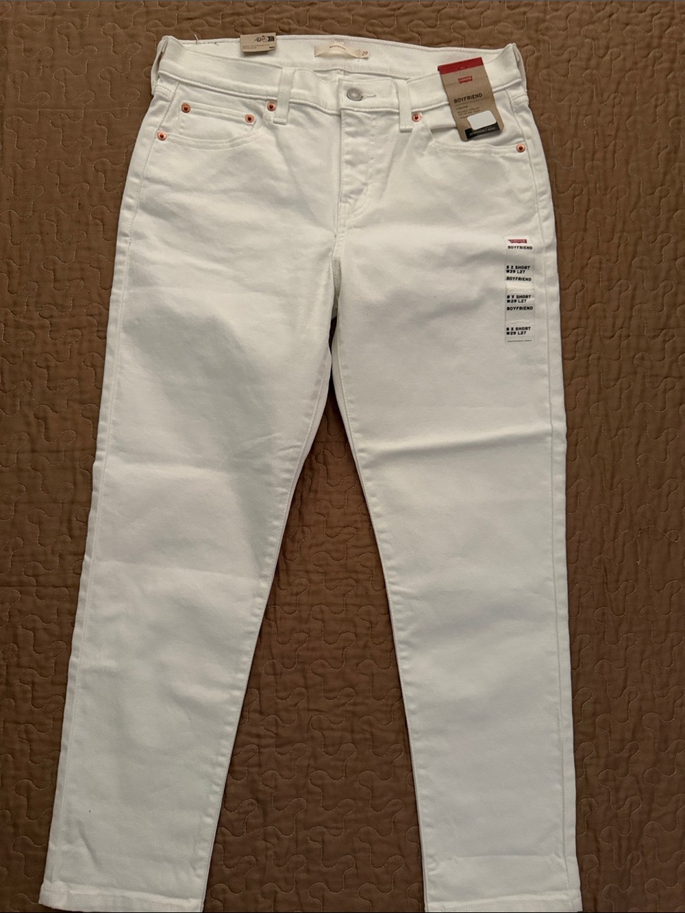 Levi's White Straight-Leg Jeans